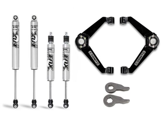 Cognito 3-Inch Performance Leveling Kit with Fox PS 2.0 IFP Shocks for 01-10 Silverado/Sierra 2500-3500 2WD/4WD