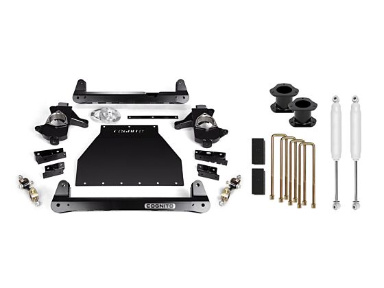 Cognito 4-Inch Standard Lift Kit for 07-18 Silverado/Sierra 1500 2WD/4WD With OEM Cast Steel Control Arms
