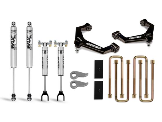 Cognito 3-Inch Performance Ball Joint Leveling Lift Kit With Fox PS 2.0 IFP Shocks for 20-25 Silverado/Sierra 2500/3500 2WD/4WD