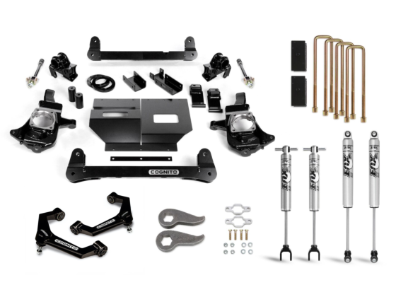 Cognito 6-Inch Standard Lift Kit with Fox PS 2.0 IFP Shocks for 2011-2019 Silverado/Sierra 2500/3500 2WD/4WD