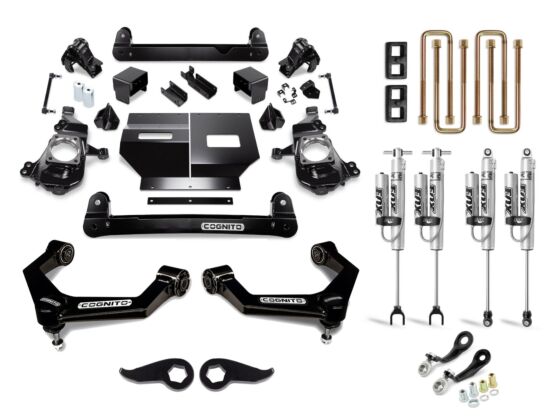 Cognito 5-Inch Performance Lift Kit with Fox PSRR 2.0 Shocks for 20-25 Silverado/Sierra 2500/3500 2WD/4WD