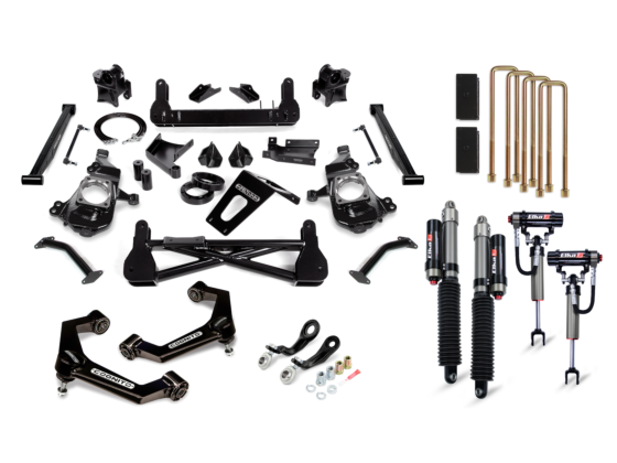 Cognito 7-Inch Premier Lift Kit with Elka 2.5 Reservoir Shocks For 20-25 Silverado/Sierra 2500/3500 2WD/4WD