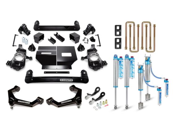 Cognito 4-Inch Elite Lift Kit with King 2.5 Reservoir Shocks for 20-25 Silverado/Sierra 2500/3500 2WD/4WD