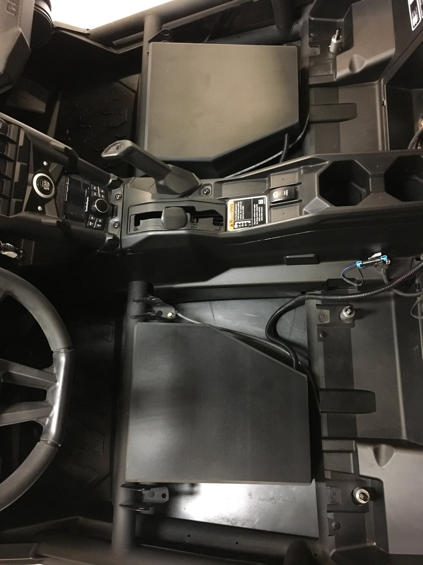 UTV Stereo Can-Am X3 Down-Fire Front Passenger Side 10” Sub Box Enclosure – Unloaded UTVS-X3-SBDF-PASS