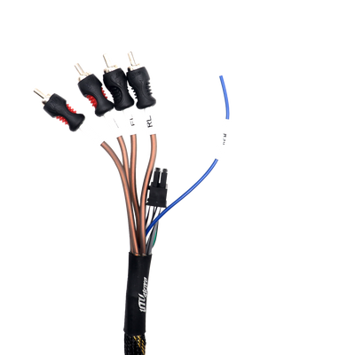 RZR® Pro Series Ride Command Front & Rear RCA Output + Speaker Wire & Remote | UTVS-PRO-RC-RCA-OUT