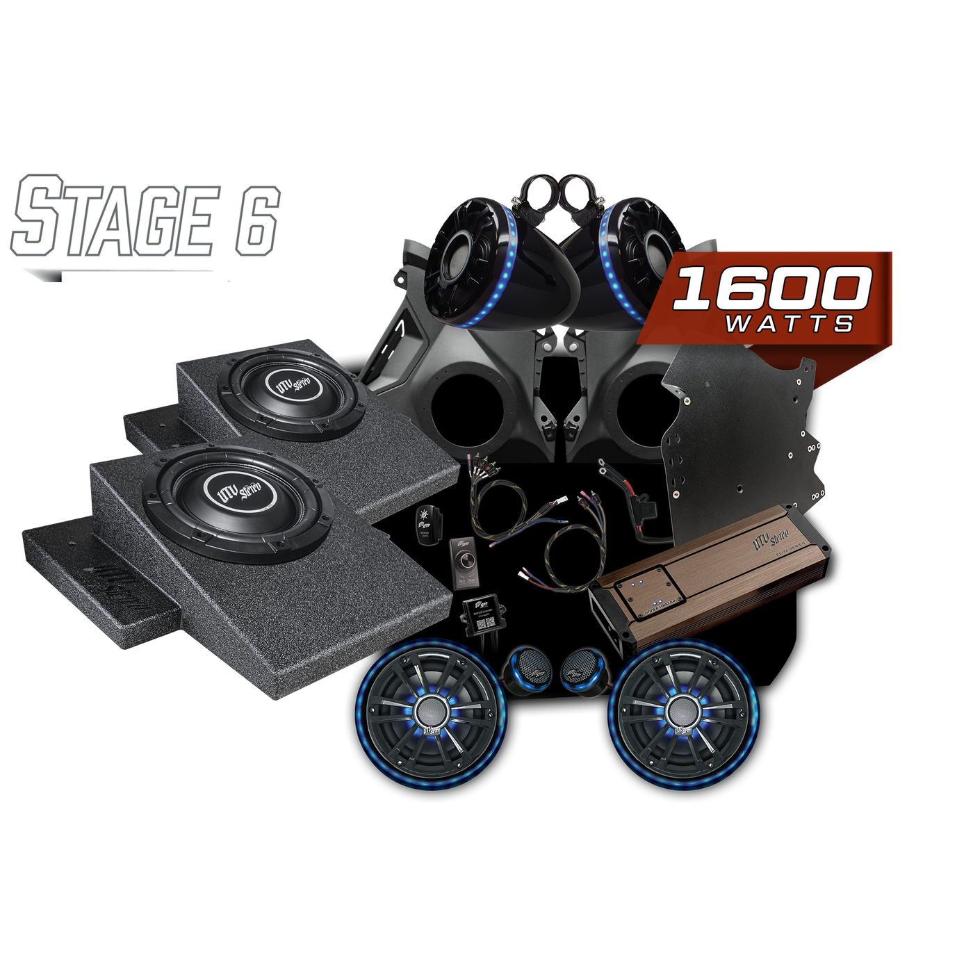 Can-Am® Maverick R Elite Series Stage 6 Stereo Kit | UTVS-R-S6-E