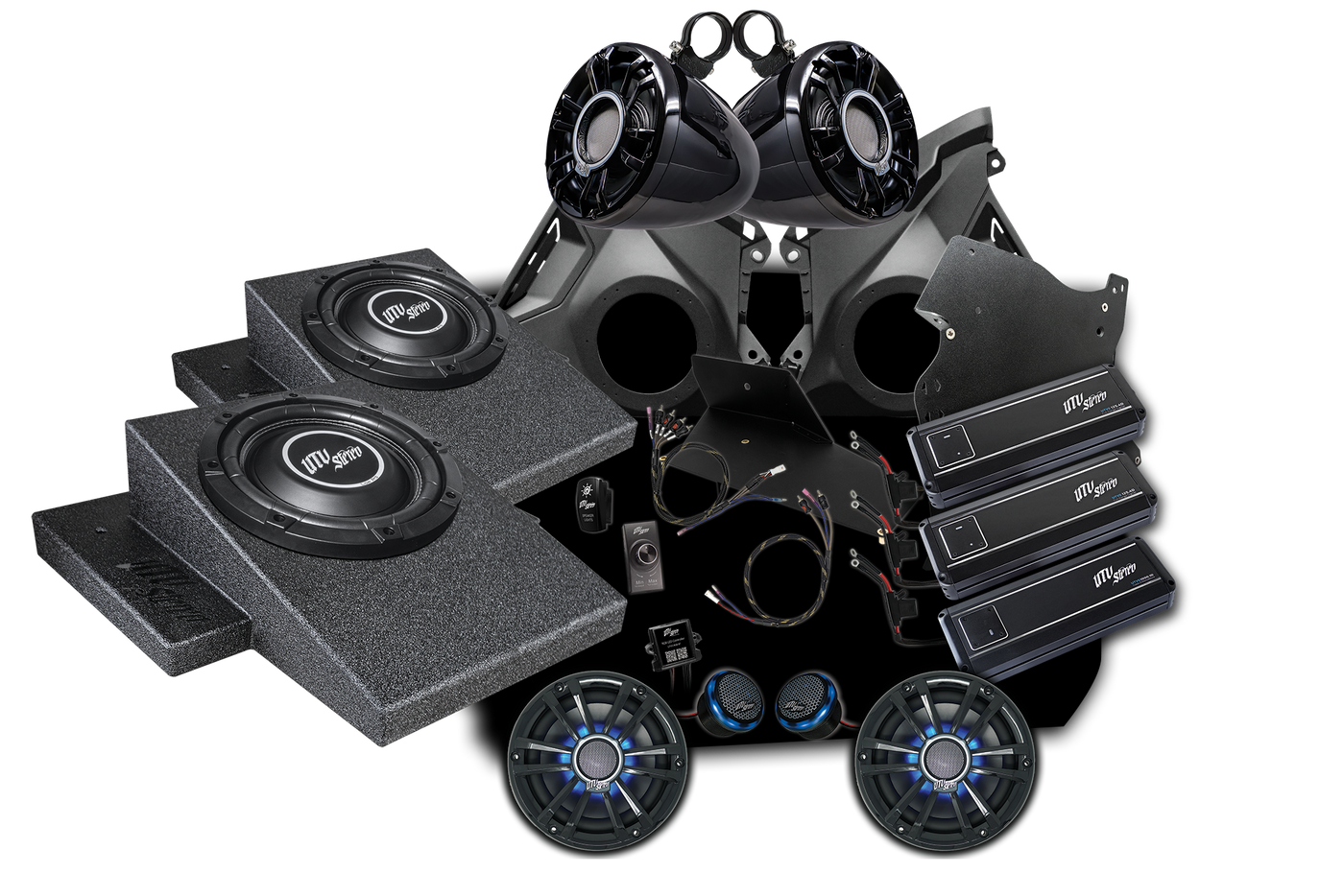 Can-Am® Maverick R Signature Series Stage 8 Stereo Kit | UTVS-R-S8-S