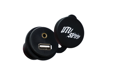 USB & Auxiliary Flush Mount Adapter for Source Units | UTVS-USB/AUX-FLMT
